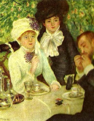 Pierre-Auguste Renoir efter lunchen oil painting image